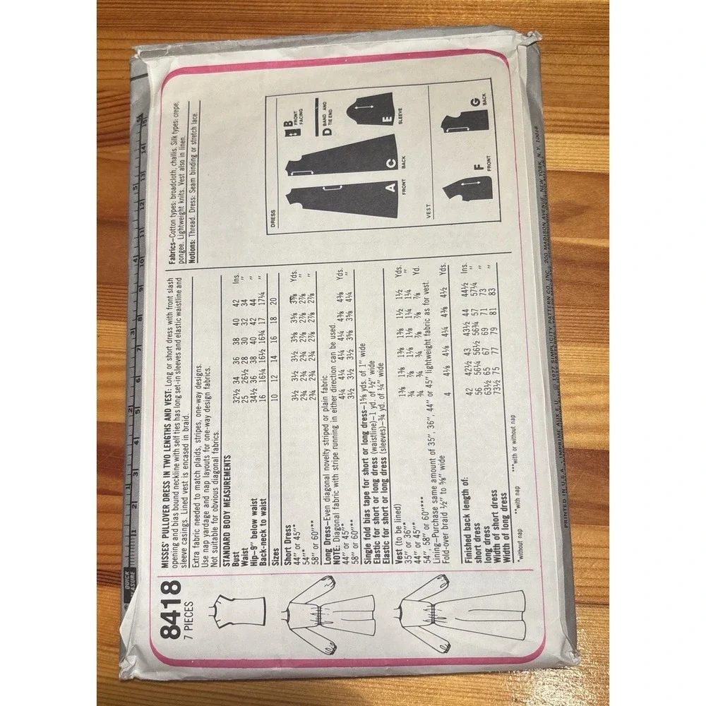 Lot of 7 Vintage 1970s Sewing Patterns Simplicity McCalls Butterick Boho Retro